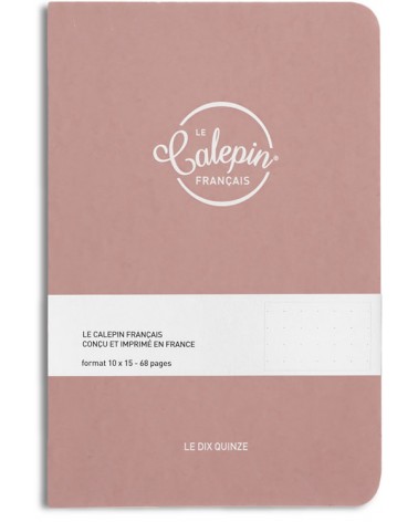 Carnet de notes format A6 vieux rose