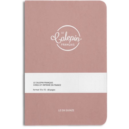 Carnet de notes format A6 vieux rose