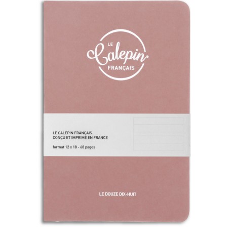 Carnet de notes 12x18cm vieux rose pour écrire