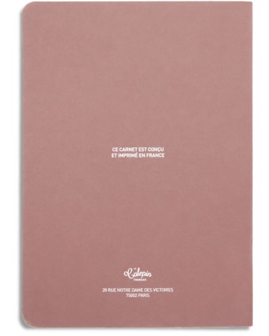 Carnet A5 parfait planner perpétuel rose nude