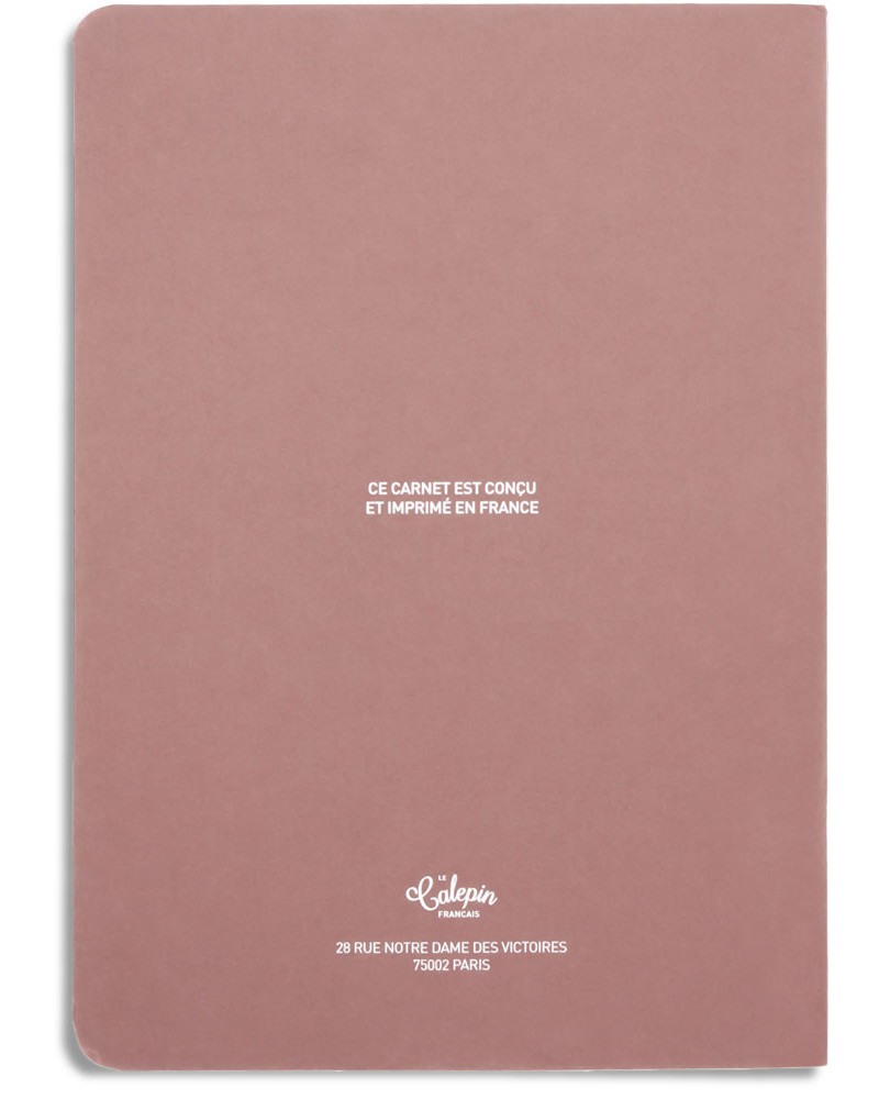 Carnet A5 parfait planner perpétuel rose nude