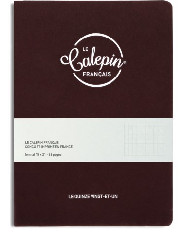 calepin made in France en 15x21 un carnet de notes couleur lie de vin