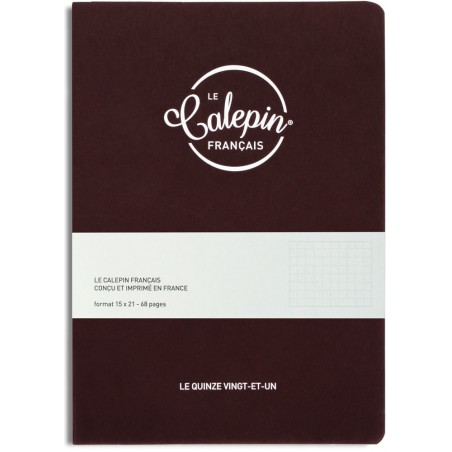 calepin made in France en 15x21 un carnet de notes couleur lie de vin