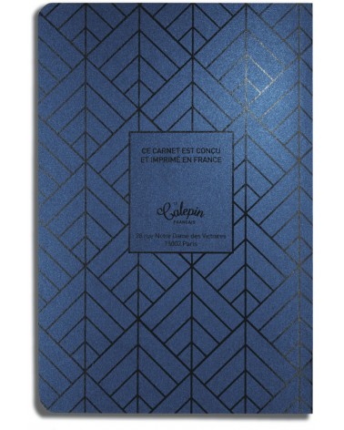 blue metal notebook 12x18cm