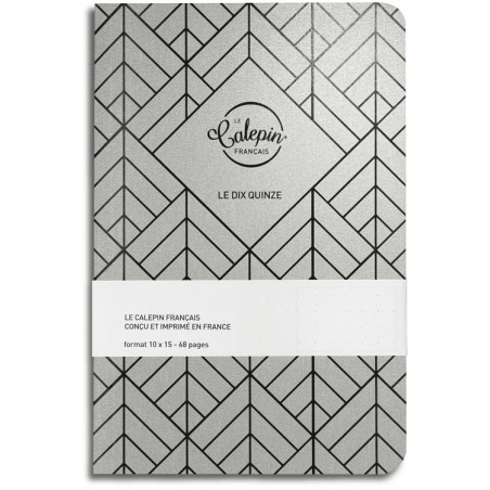 carnet de notes pointillés 10x15cm argent metal carnet de notes pointillés 10x15cm argent metal