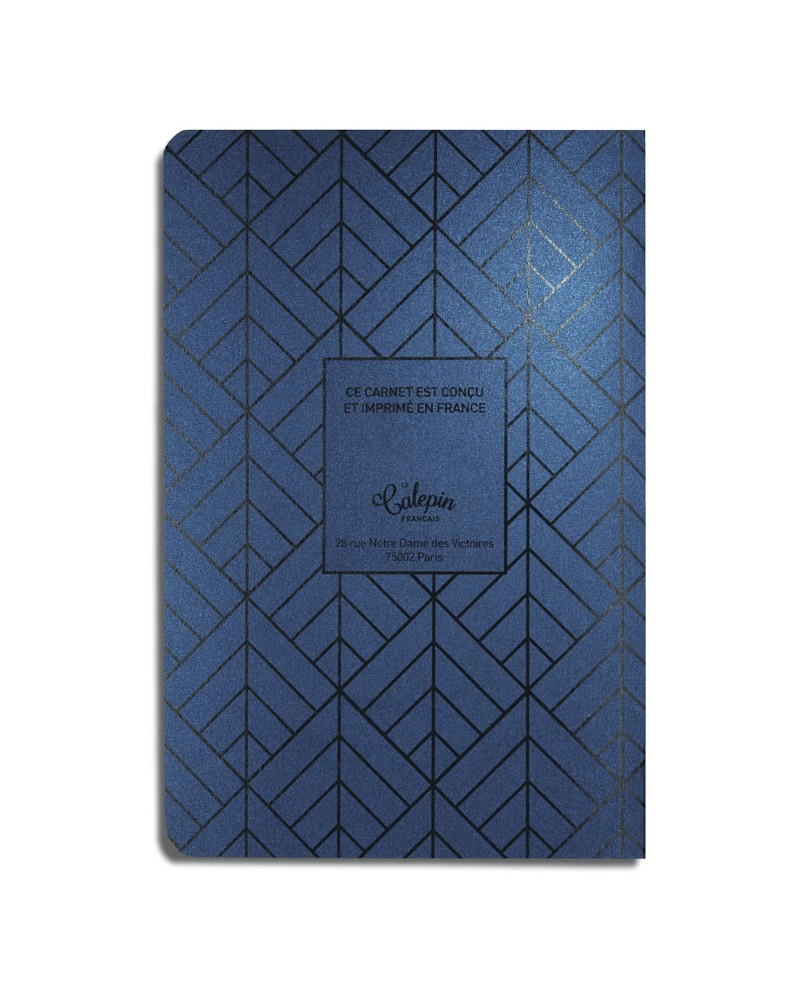 notebook A6 for todo list blue metal