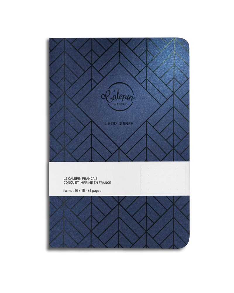 carnet A§ pour todo list bleu metal