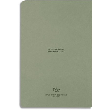 carnet vert 12x18cm pour poème, citations, notes, poésie