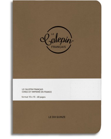 cahier de notes A6 marron